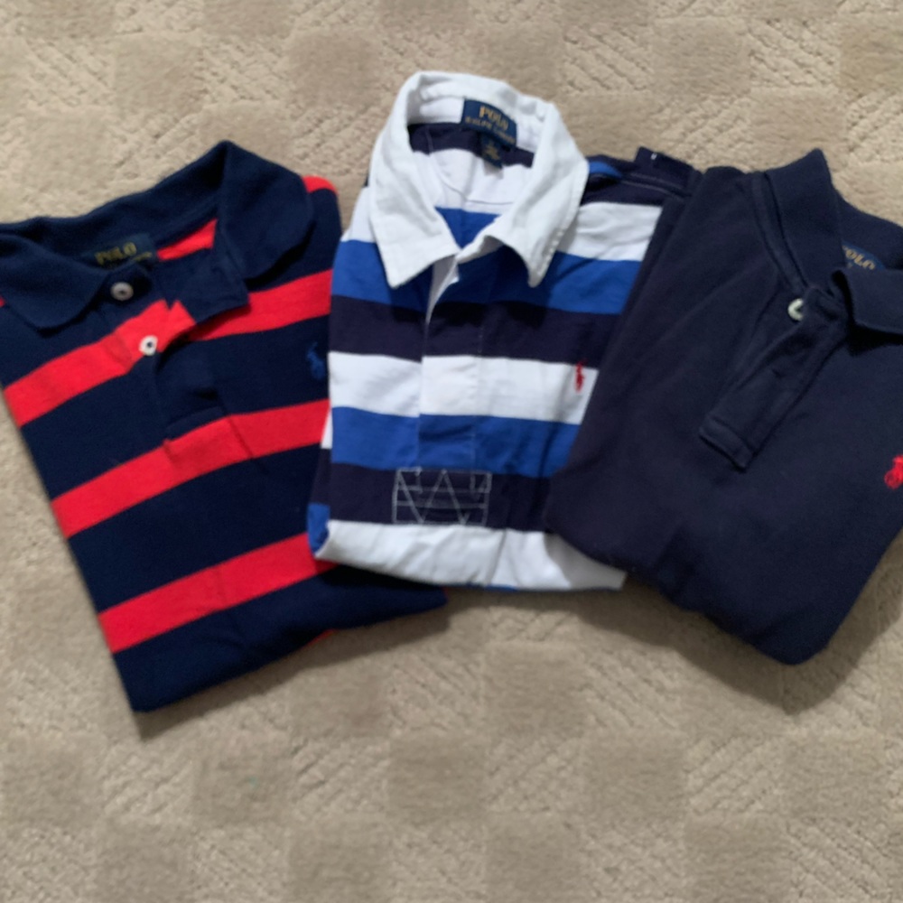 Boys Bundle of Three Shirts Polo Ralph Lauren Size 7